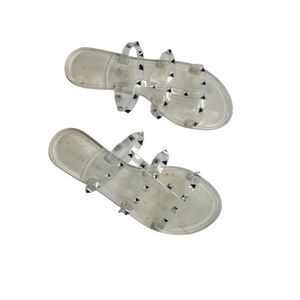 Gianni Bini Clear Jelly Sandals Flip Flops Size 8